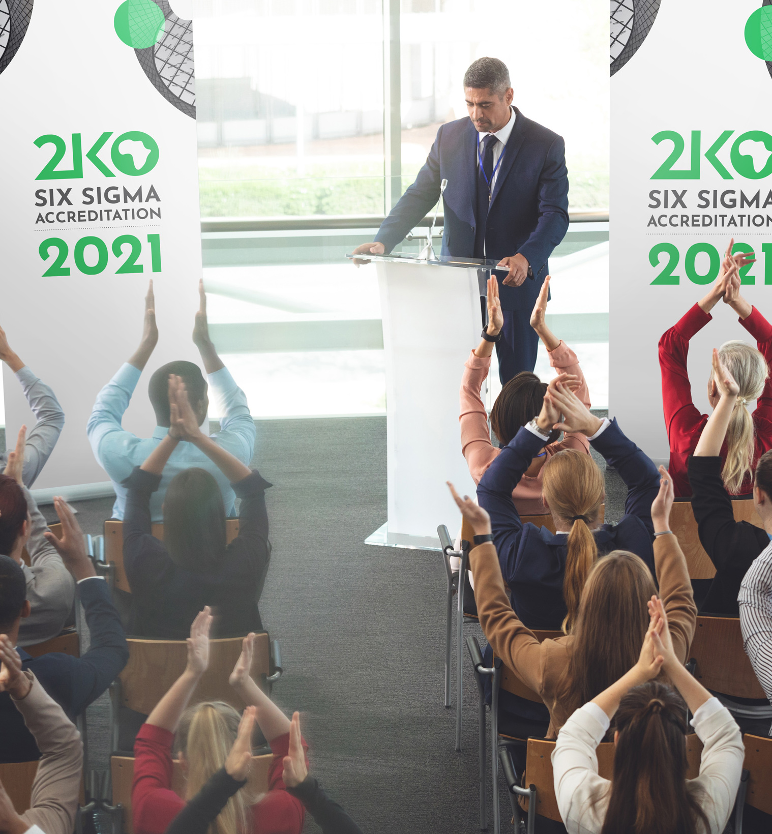 diverse business people applauding while they are 2021 08 28 16 44 05 utc 1